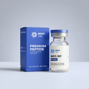 BPC-157 research peptide — Novi Labs, ≥99% zuiverheid (HPLC), CoA per batch