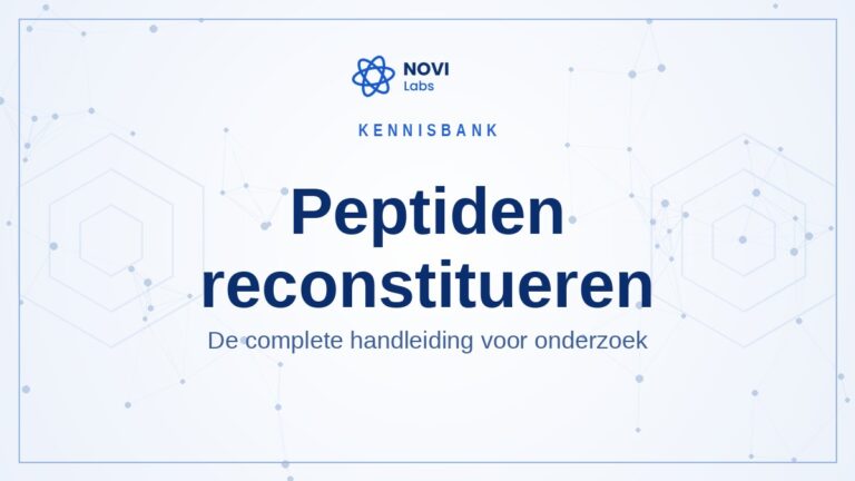 Peptiden reconstitueren: de complete handleiding voor onderzoek