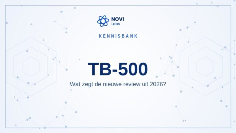 TB-500 scoping review 2026 — Novi Labs kennisbank, research use only