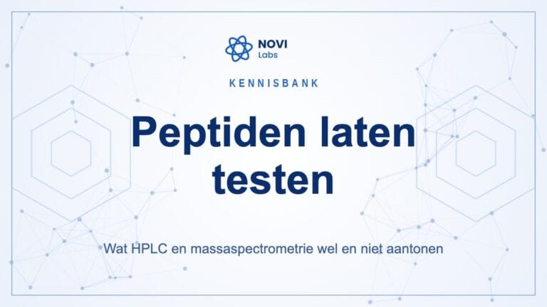Peptiden laten testen — HPLC en massaspectrometrie, Novi Labs kennisbank